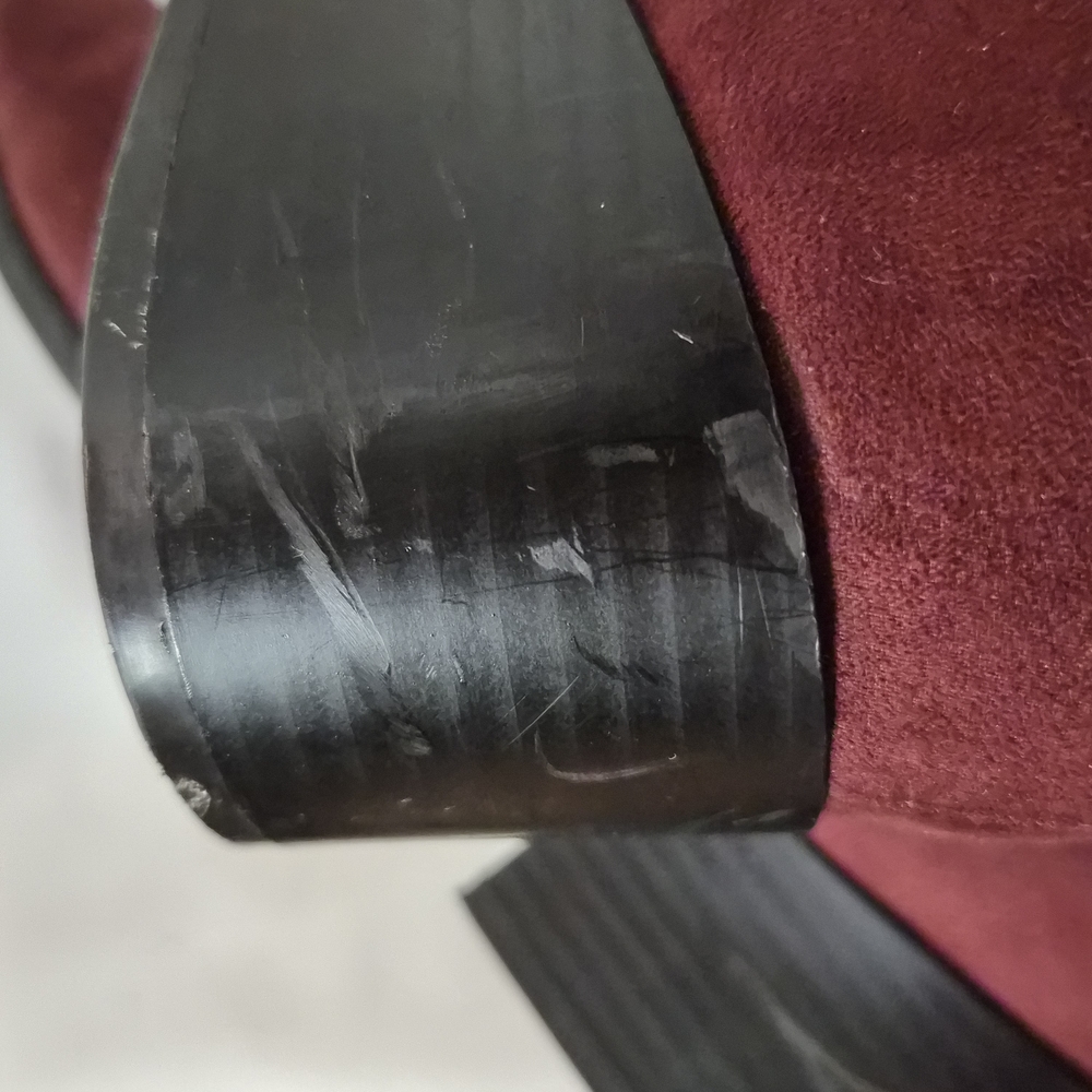 Lane Bryant Burgundy Ankle Boots with Studded Straps - Picture 17 of 17